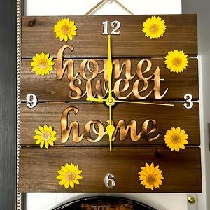 Completely handmade one of a kind Clock for your home.